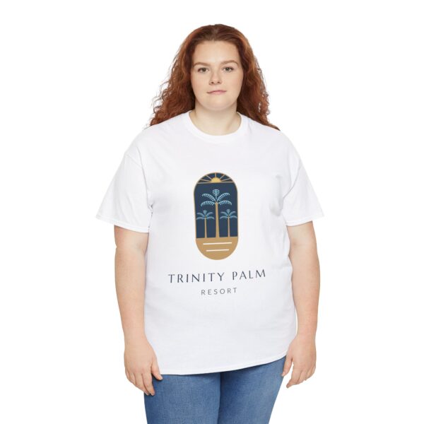 Trinity Palm - LLO Unisex Heavy Cotton Tee - Image 42