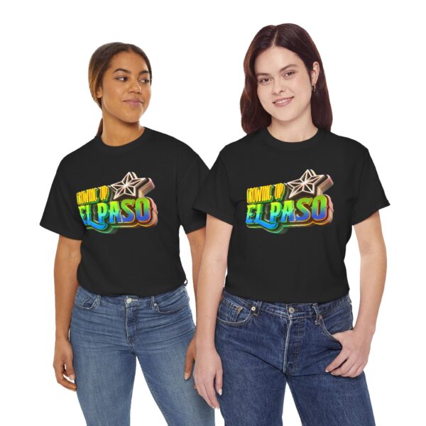 Growing Up ElPaso Unisex Heavy Cotton Tee - Image 133