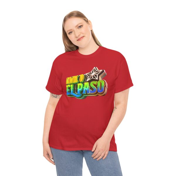 Growing Up ElPaso Unisex Heavy Cotton Tee - Image 336