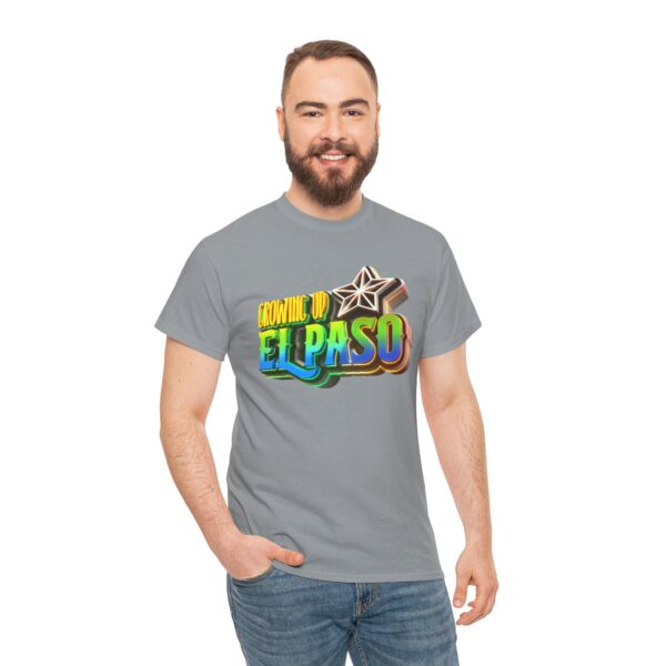 Growing Up ElPaso Unisex Heavy Cotton Tee - Image 256